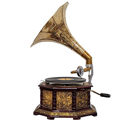 Gramophone Ancien <br> Or