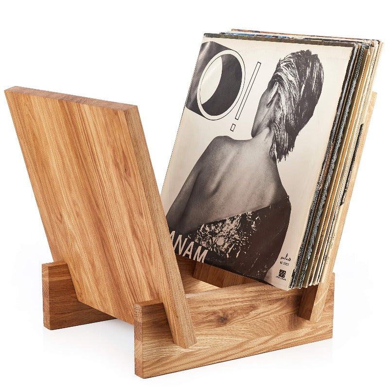Maison Exclusive - Boîte de rangement à disques vinyle Chêne fumé 71x34x36  cm Bois