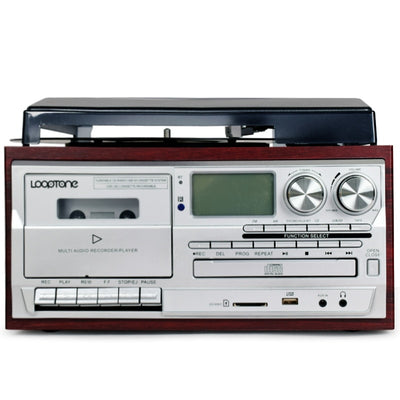 Tourne disque retro lecteur <br> cassettes